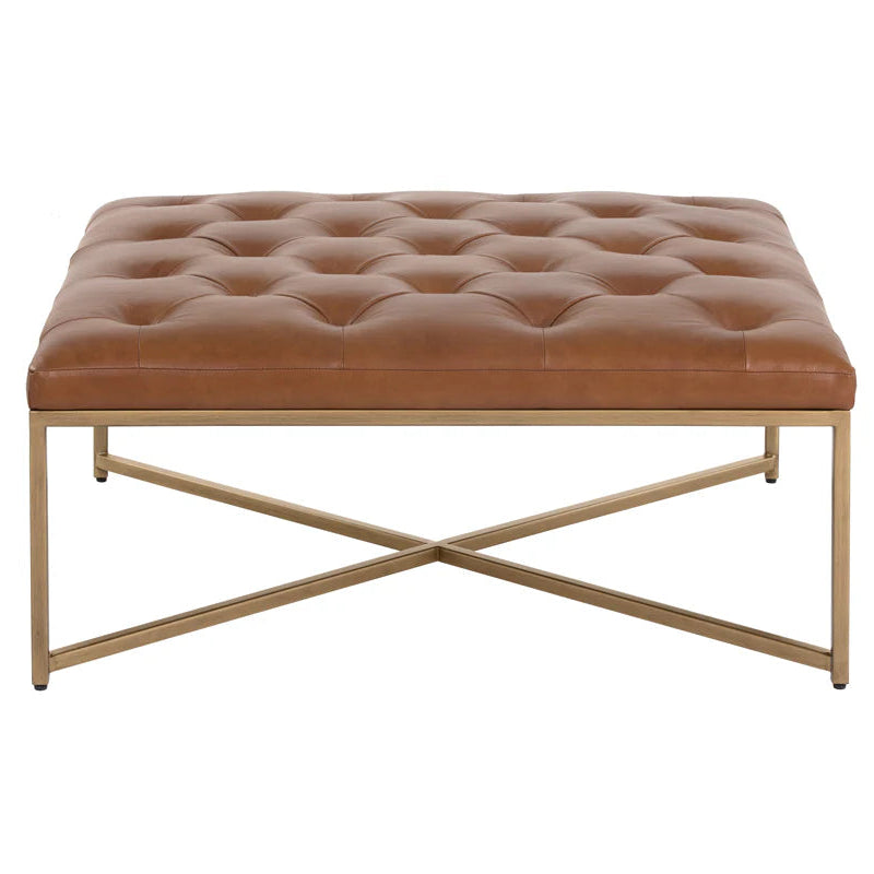 Endall Ottoman - Antique Brass