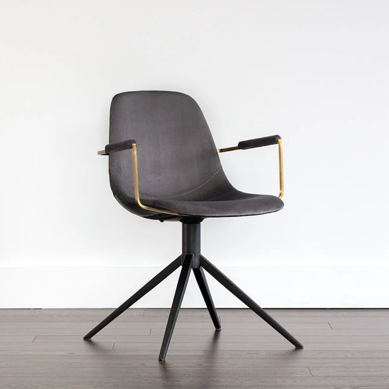 Cassius Swivel Dining Armchair