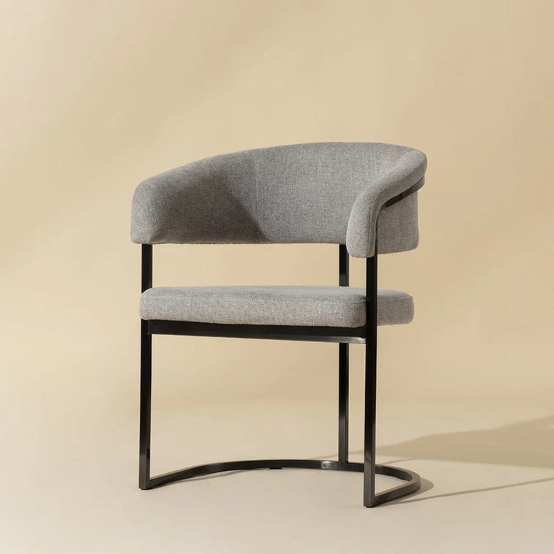 Marris Dining Armchair - Gunmetal
