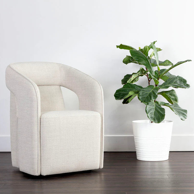 Kendrick Wheeled Dining Armchair