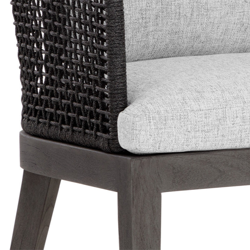 Capri Dining Armchair - Smoke Grey