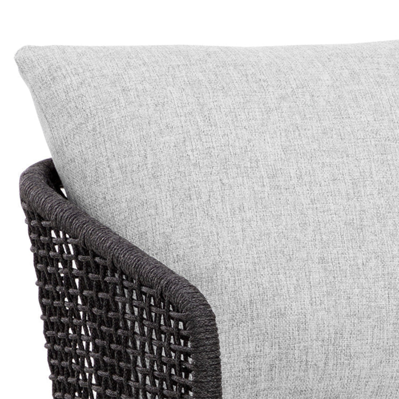 Capri Dining Armchair - Smoke Grey