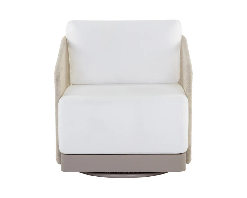 Allariz Swivel Armchair - Greige