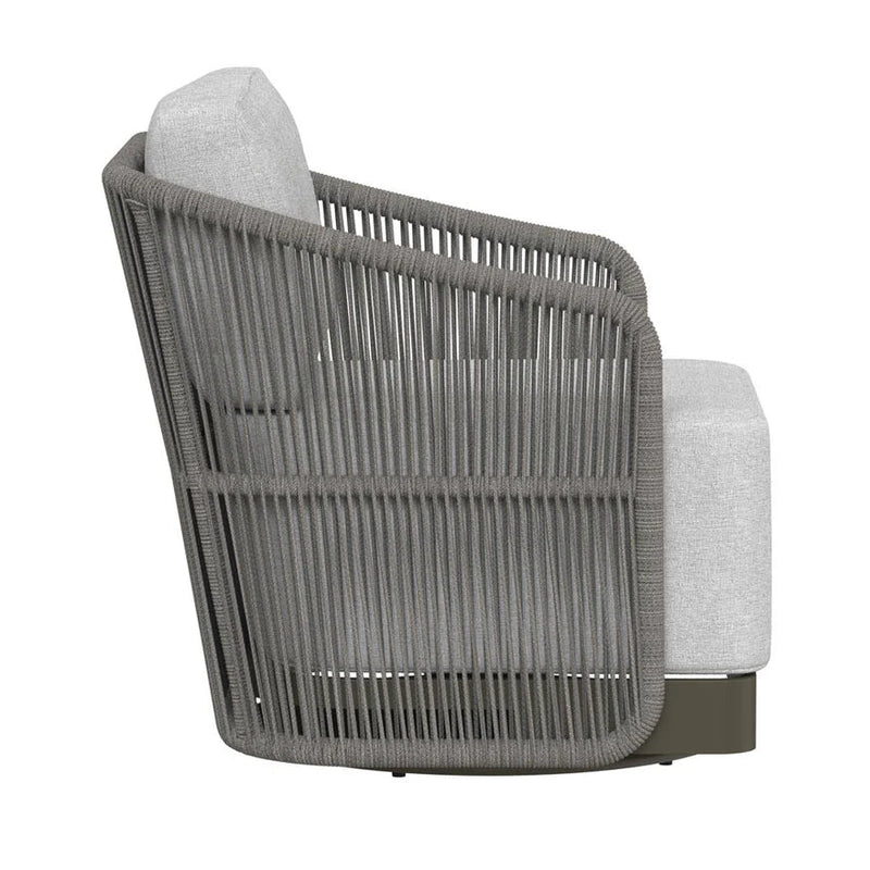 Allariz Swivel Armchair - Warm Grey