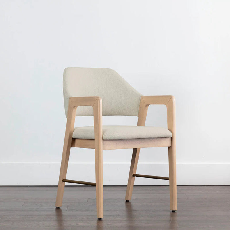 Milton Dining Armchair - Light Wash