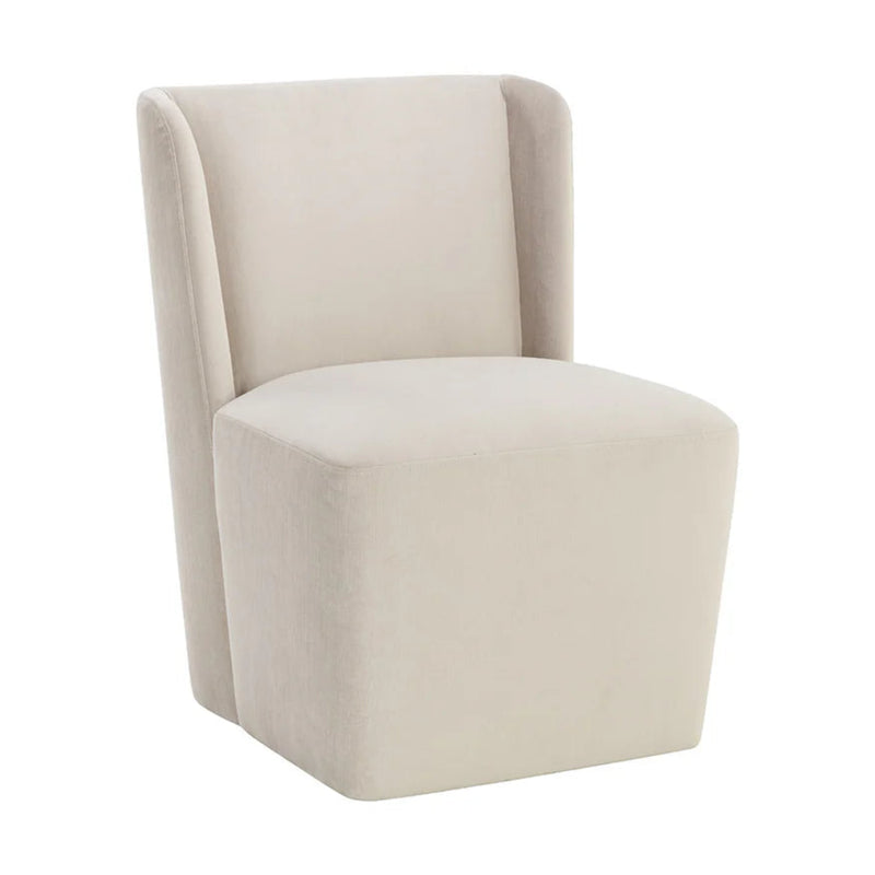 Amita Wheeled Dining Chair