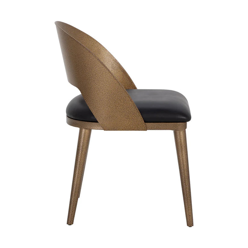 Dezirae Dining Chair - Antique Brass