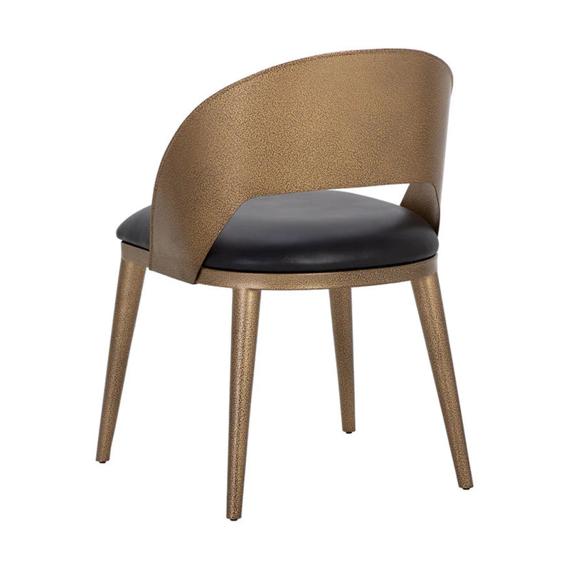 Dezirae Dining Chair - Antique Brass