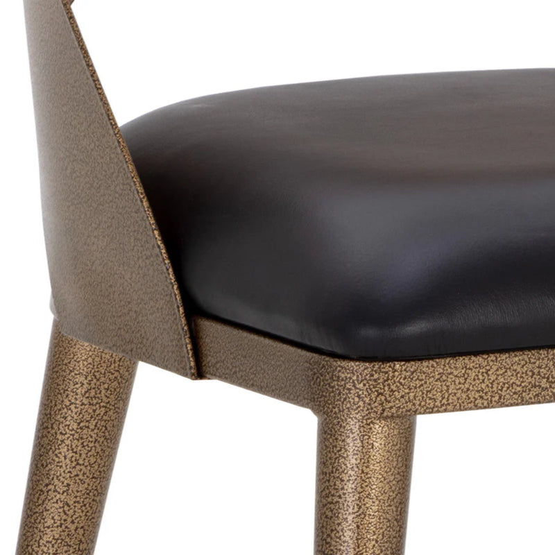 Dezirae Dining Chair - Antique Brass