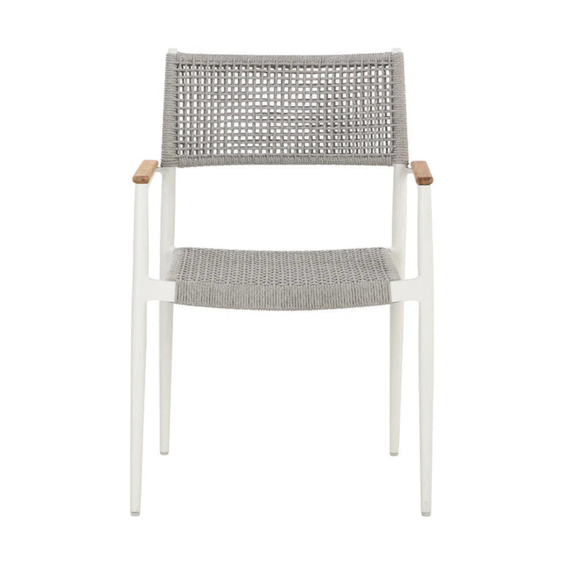 Nava Stackable Dining Armchair - White