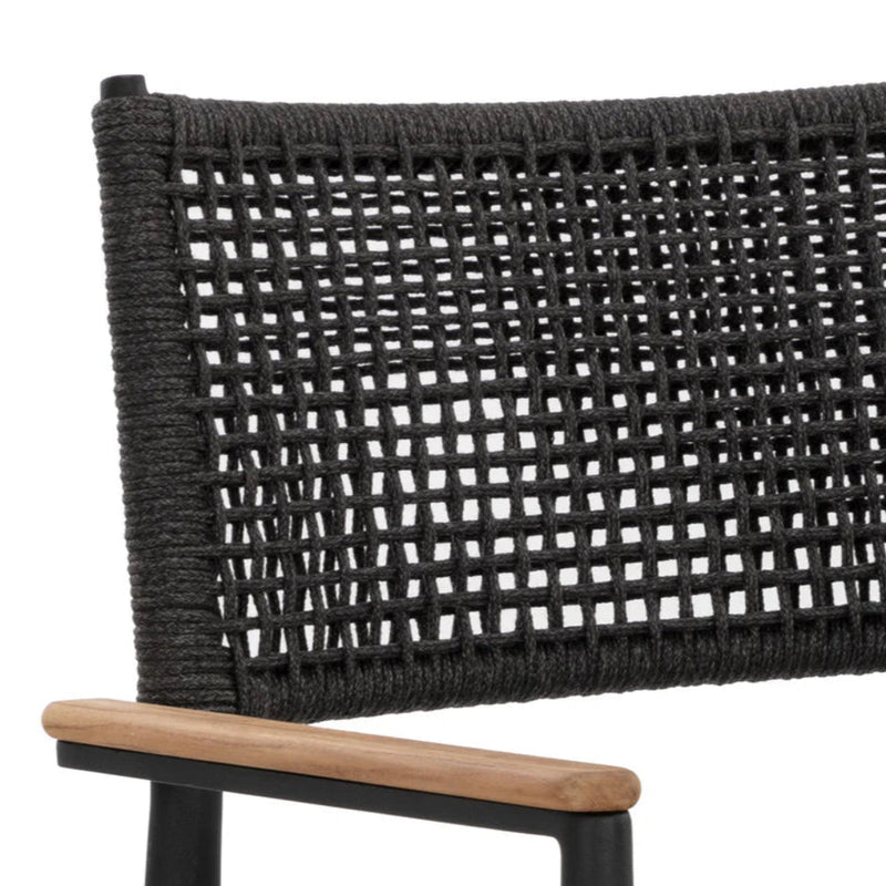 Nava Stackable Dining Armchair - Black
