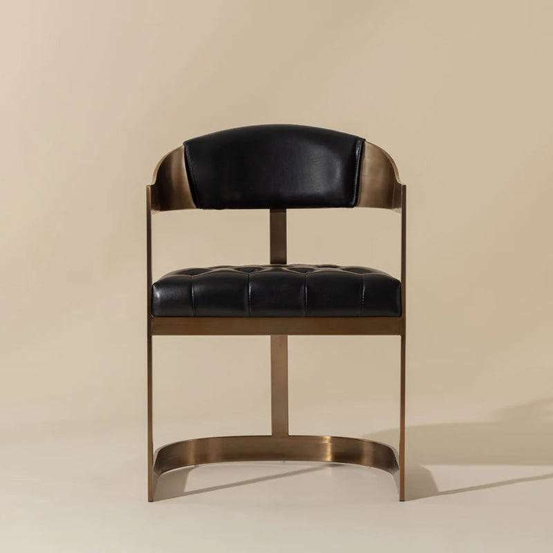 Beaumont Dining Armchair - Antique Brass