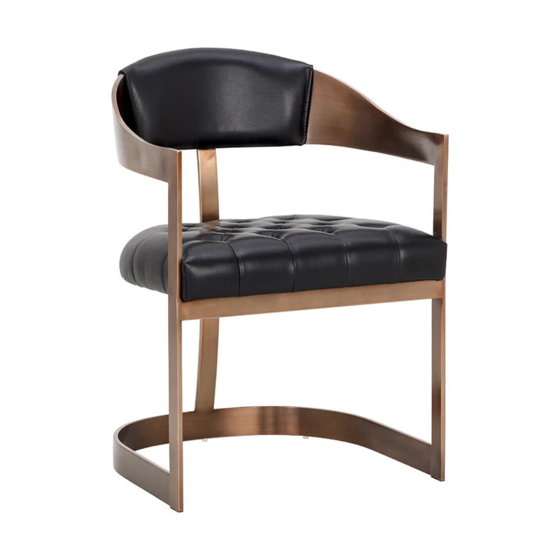 Beaumont Dining Armchair - Antique Brass