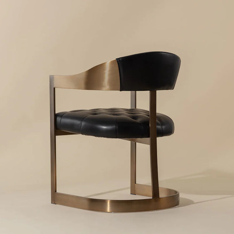 Beaumont Dining Armchair - Antique Brass