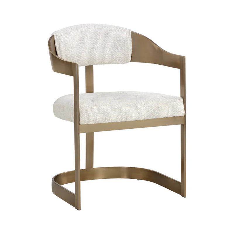 Beaumont Dining Armchair - Antique Brass