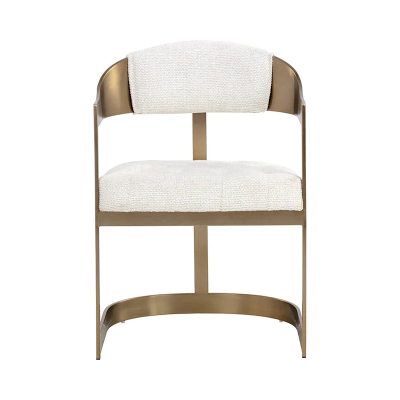 Beaumont Dining Armchair - Antique Brass