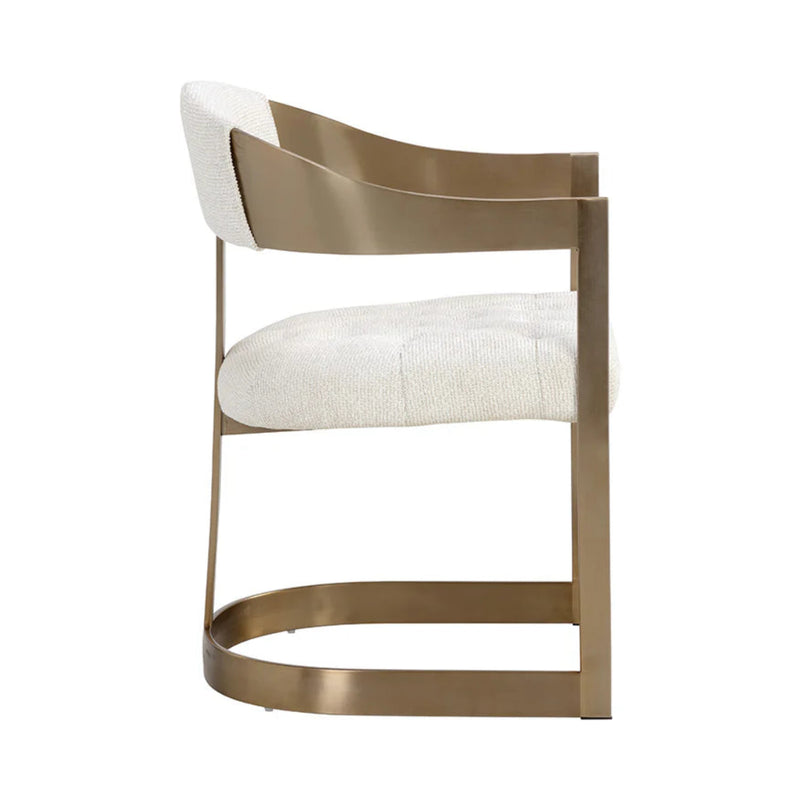 Beaumont Dining Armchair - Antique Brass