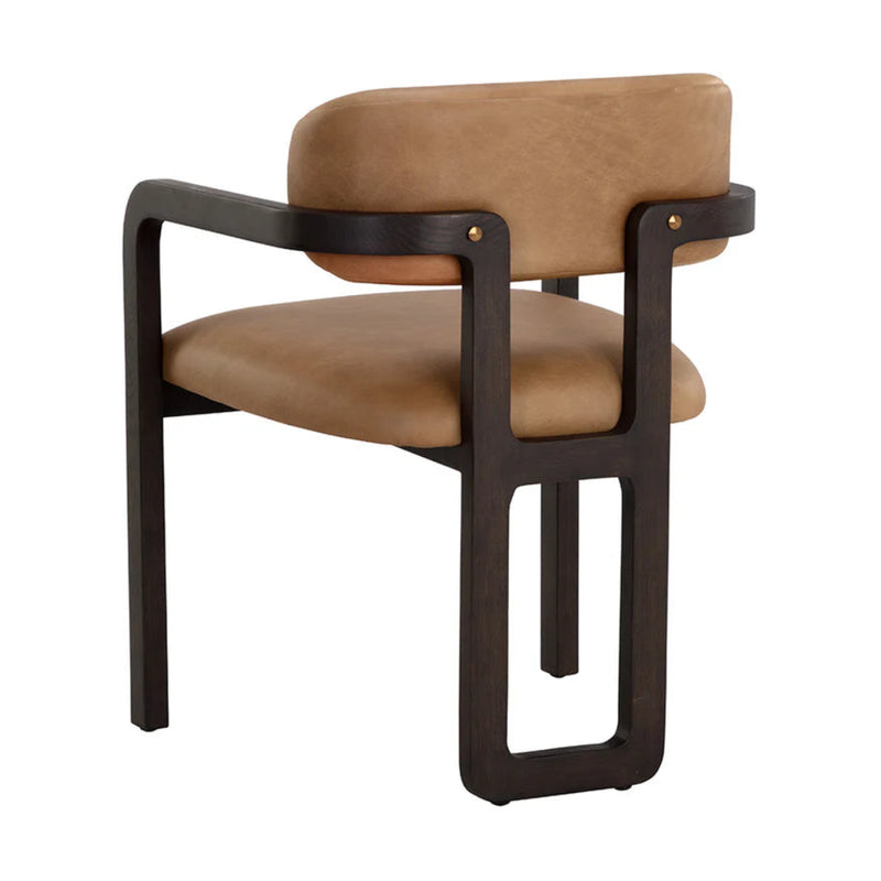 Madrone Dining Armchair - Rustic Oak