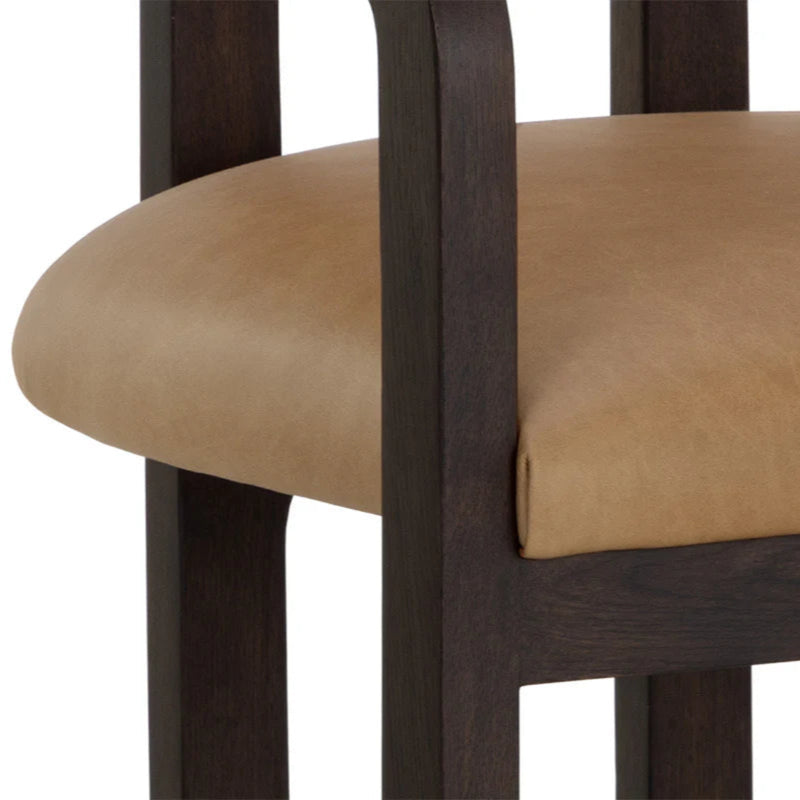 Madrone Dining Armchair - Rustic Oak