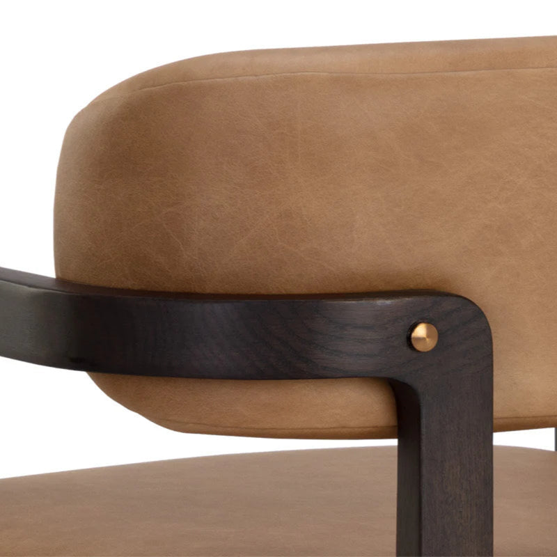 Madrone Dining Armchair - Rustic Oak