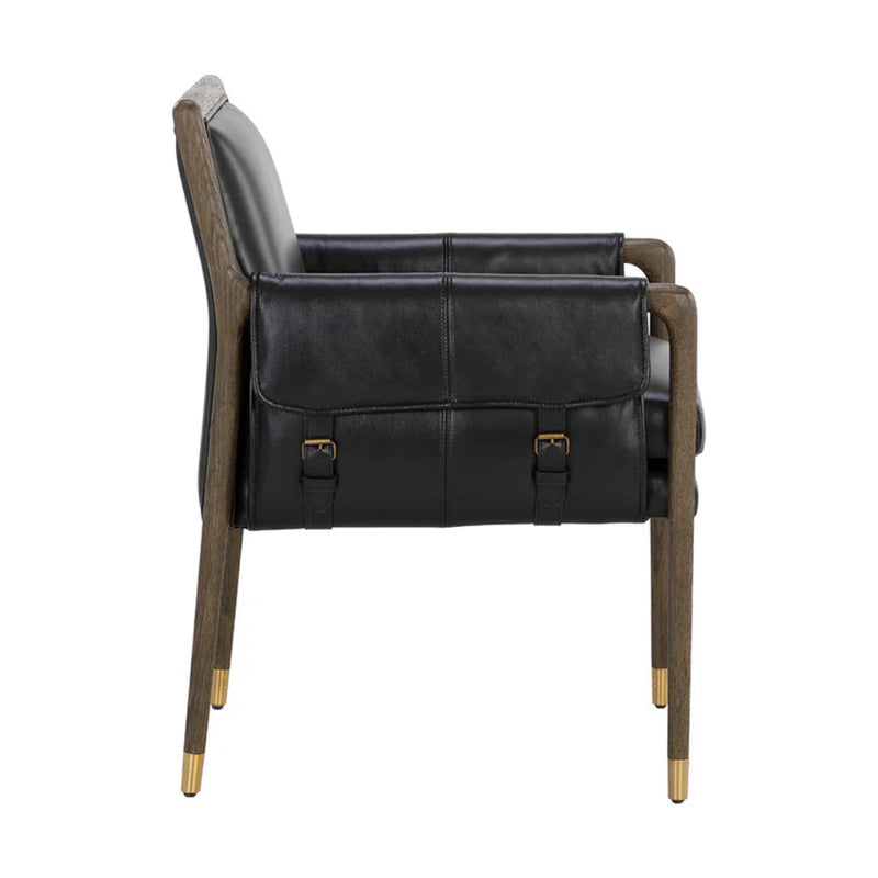 Mauti Dining Armchair - Distressed Brown