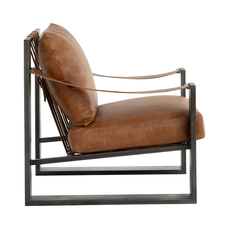 Berke Lounge Chair - Gunmetal