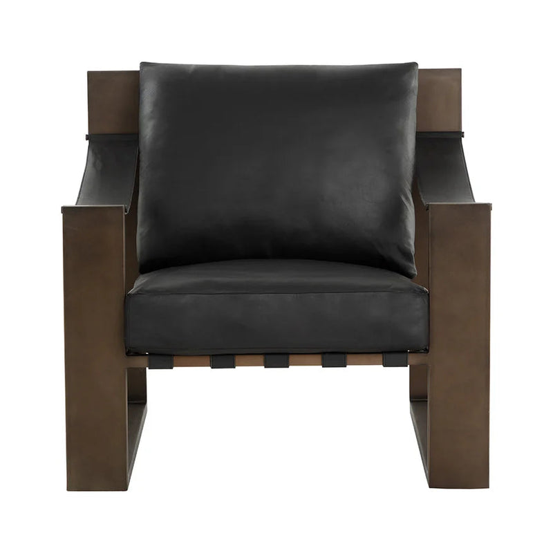 Berke Lounge Chair - Antique Bronze