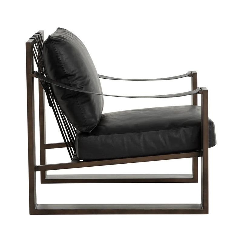 Berke Lounge Chair - Antique Bronze