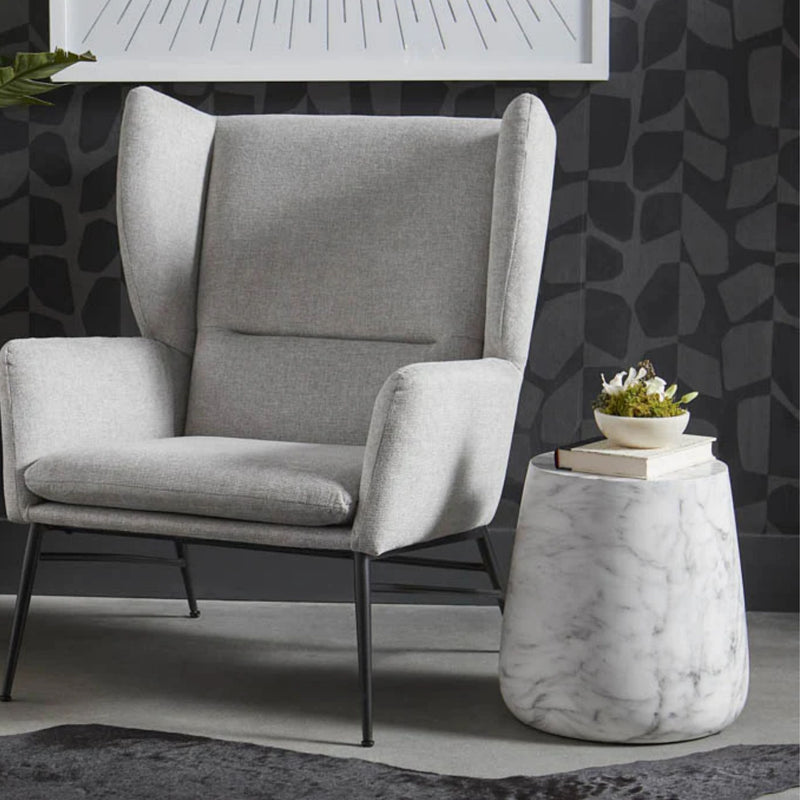 Aries Side Table - Marble Look