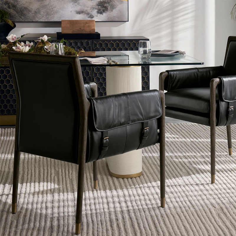 Mauti Dining Armchair - Distressed Brown