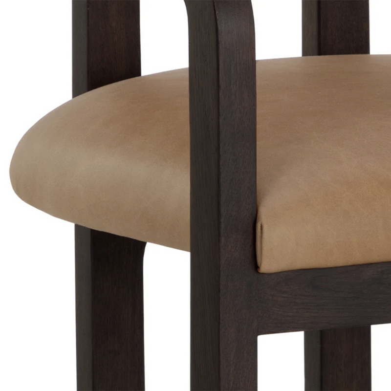 Madrone Dining Armchair - Brown