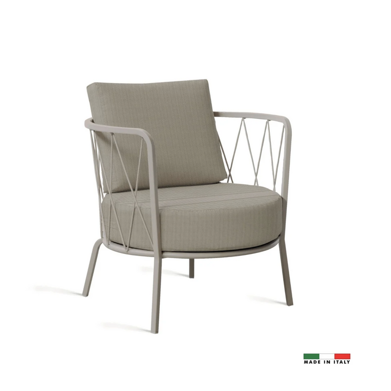 Dasy Italian Outdoor Armchair - Mud Grey