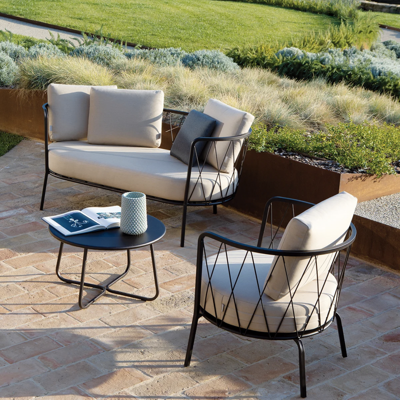 Dasy Italian Outdoor Armchair - Mud Grey