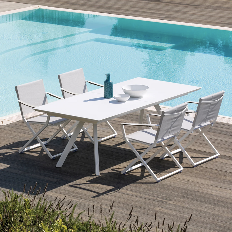 Dasy Italian Outdoor Dining Table - Mud Grey