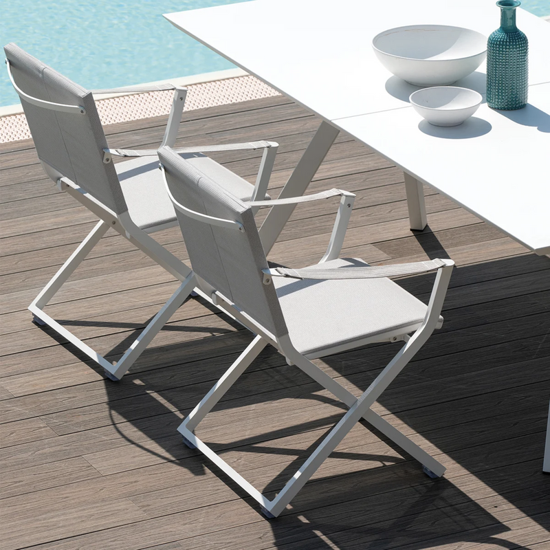 Fellini Italian Outdoor Armchair - Black