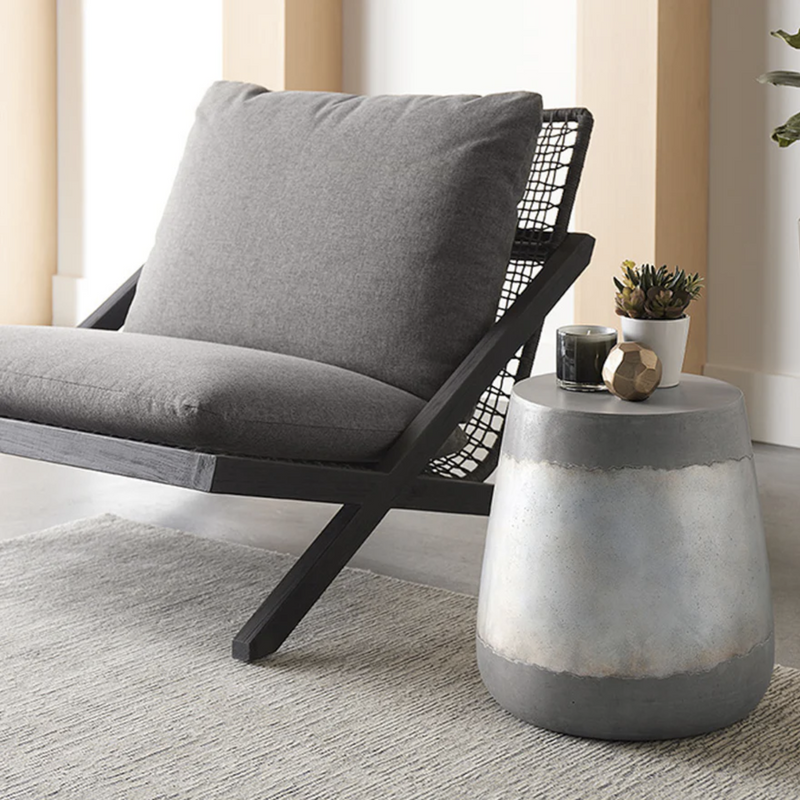Bari Lounge Chair - Charcoal