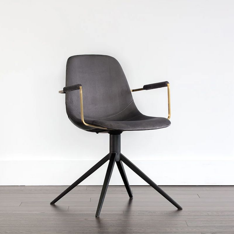 Cassius Swivel Dining Armchair