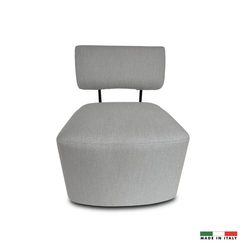 Italo Italian Outdoor Chair - Silver