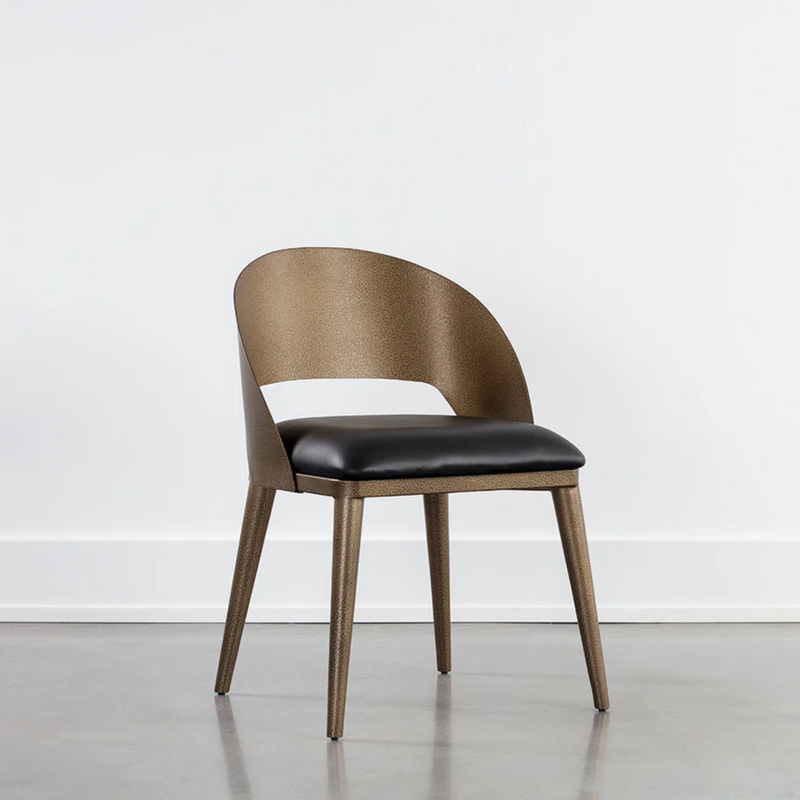 Dezirae Dining Chair - Antique Brass