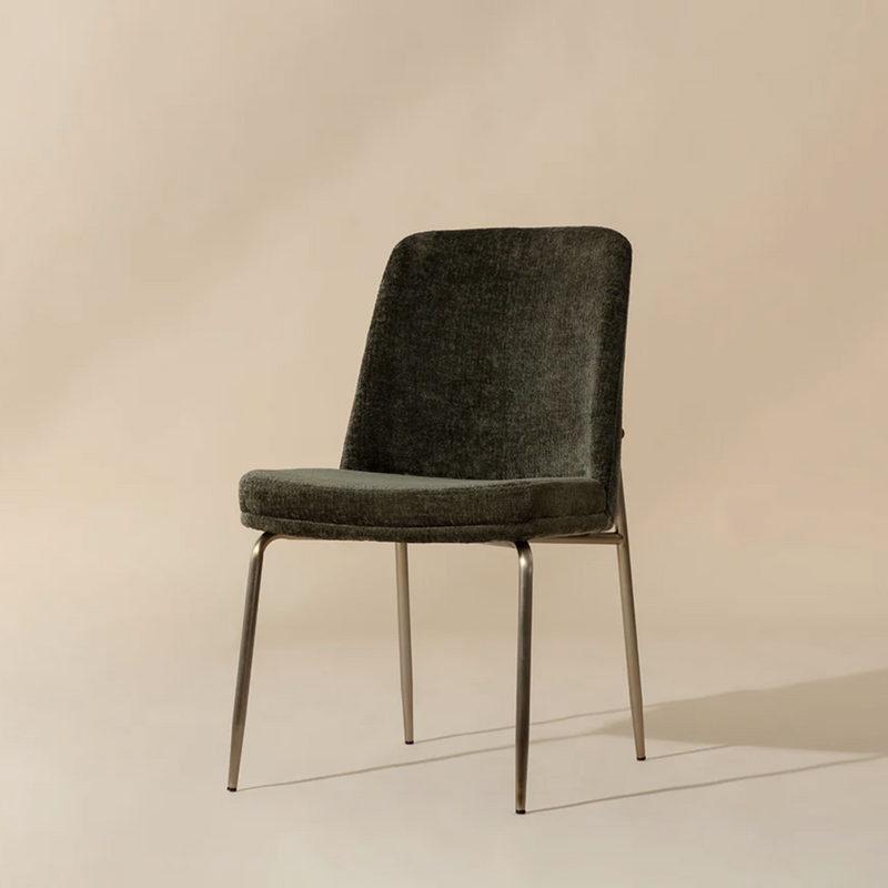Zeke Dining Chair - Antique Brass