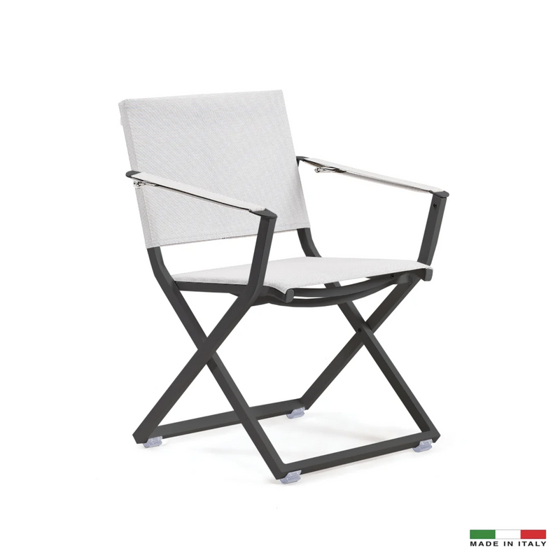 Fellini Italian Outdoor Armchair - Grey
