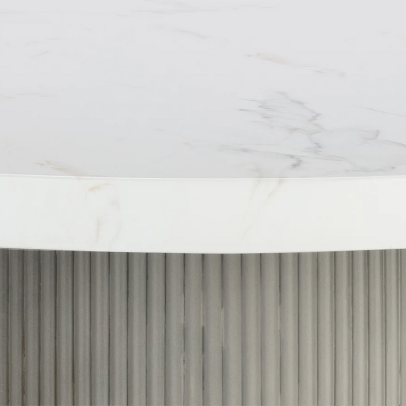 Nicolette Dining Table - Marble Look - 55"