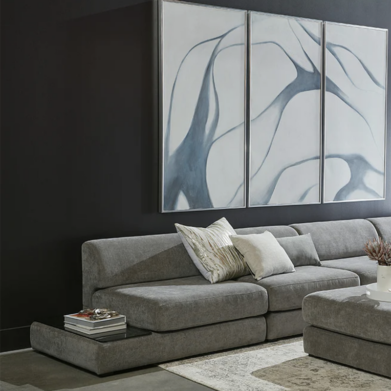 Harmony Modular - Armless Chair - Left Shelf