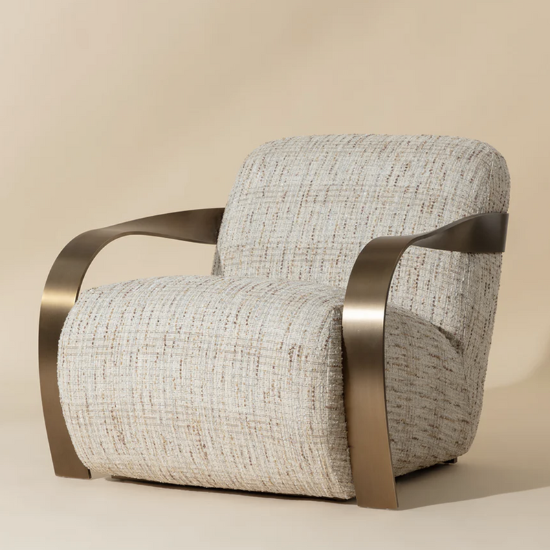 Sonesta Lounge Chair - Antique Brass