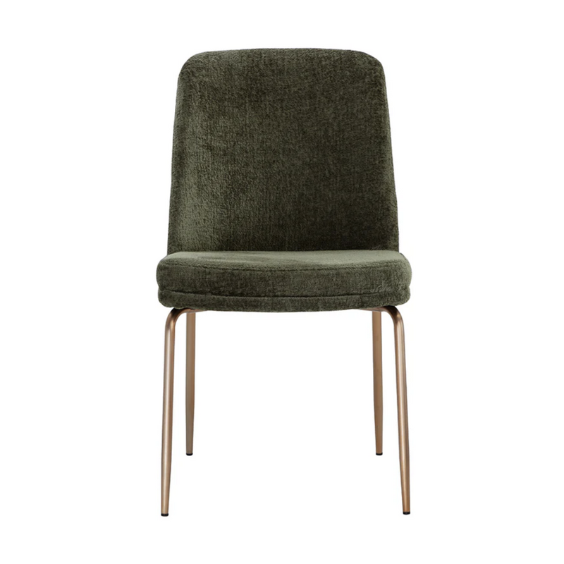 Zeke Dining Chair - Antique Brass