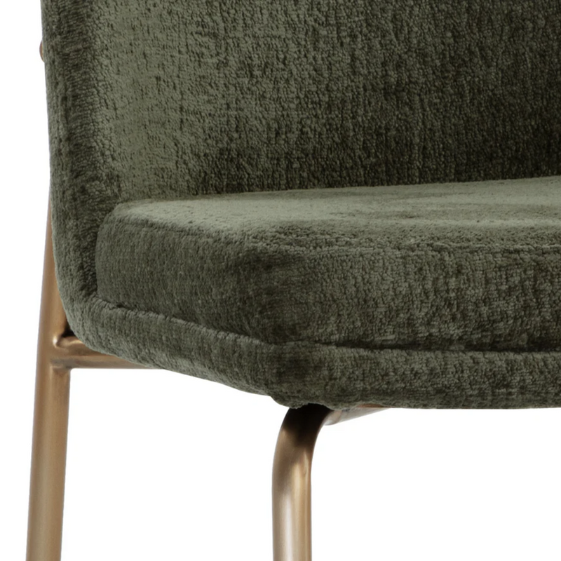 Zeke Dining Chair - Antique Brass