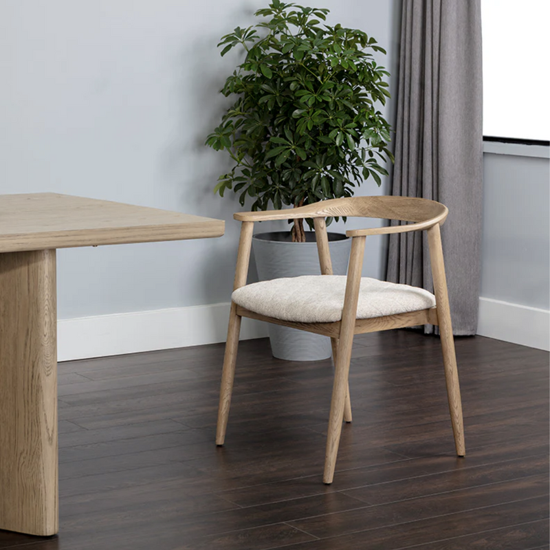 Jeremy Dining Armchair - Weathered Oak