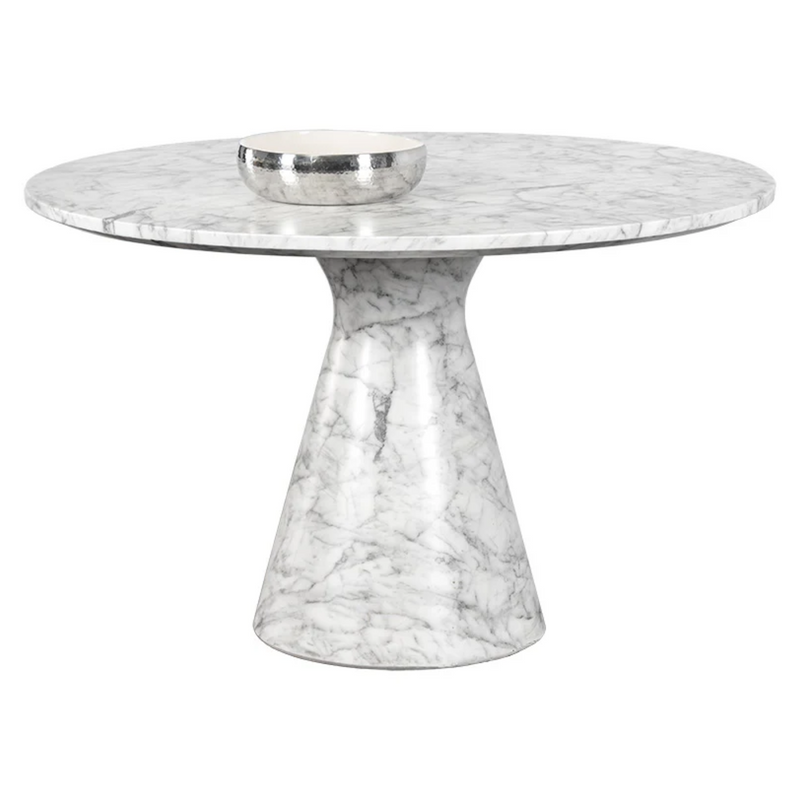 Shelburne Dining Table - Marble Look - 47"