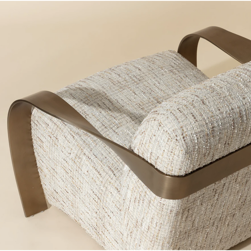 Sonesta Lounge Chair - Antique Brass