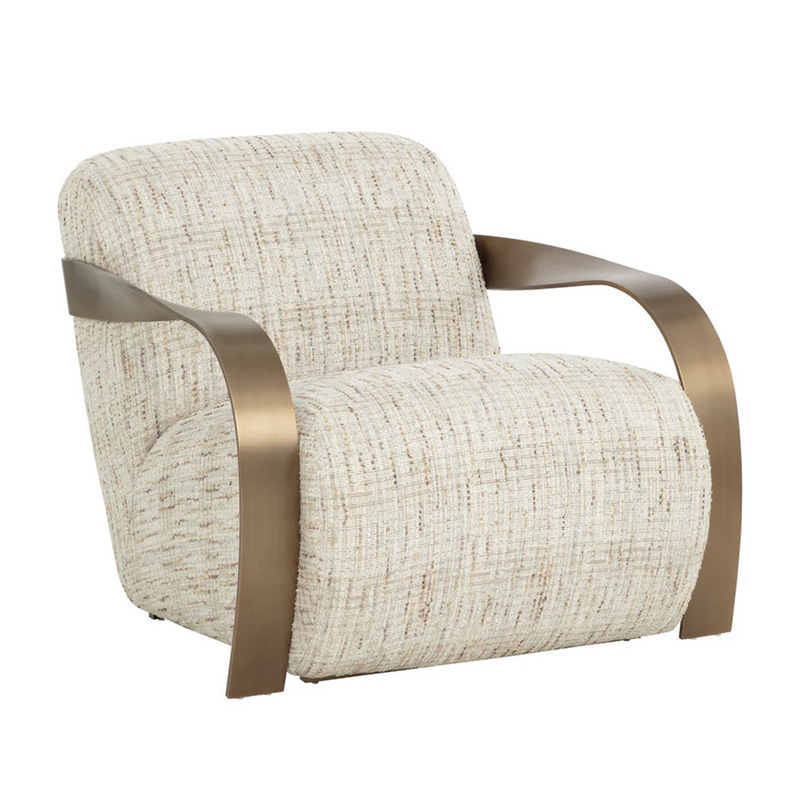Sonesta Lounge Chair - Antique Brass